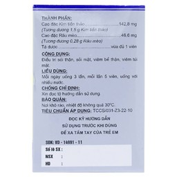 Viên nén Kimraso Forifarm điều trị sỏi thận, sỏi mật, viêm bể thận, viêm túi mật (60 viên)