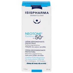 Kem chống nắng Isis Neotone Radiance SPF 50+ hỗ trợ mờ nám, làm trắng da (30ml)