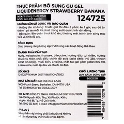 Thực phẩm bổ sung GU Gel Liquid Energy Strawberry Banana 60g bổ sung năng lượng trong các hoạt động thể thao