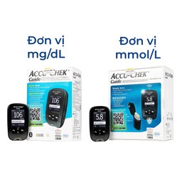 Máy đo đường huyết Accu Chek Guide hỗ trợ theo dõi, kiểm soát lượng đường trong máu