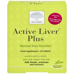Viên uống hỗ trợ giải độc gan, tăng cường chức năng gan Active Liver Plus New Nordic (2 vỉ x 15 viên)