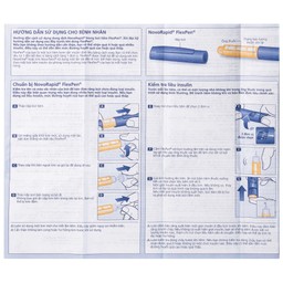 Bút tiêm Novorapid FlexPen 100U/ml Novo Nordisk kiểm soát đường huyết (5 cây x 3ml)