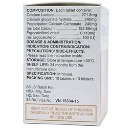 Thuốc Picencal Korea Prime phòng và điều trị bệnh loãng xương (10 vỉ x 10 viên)