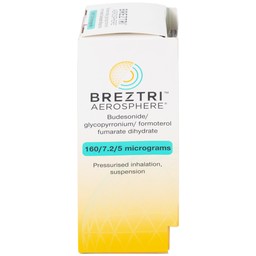 Thuốc hít Breztri 160/7.2/5mcg Astrazeneca giảm co thắt phế quản (120 liều)