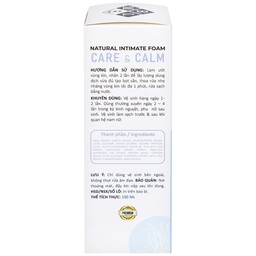 Dung dịch vệ sinh phụ nữ dạng bọt Daily Lady Care và Calm kháng viêm, giảm đau rát (100ml)