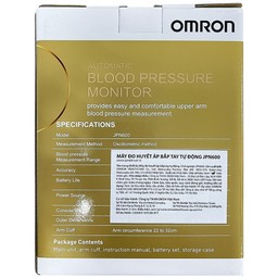 Máy đo huyết áp bắp tay Omron JPN600 hỗ trợ đo huyết áp, nhịp tim