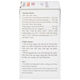 Viên nén Sâm Nhung Tố Nữ Tuệ Linh hỗ trợ tăng cường nội tiết tố nữ (Hộp 30 viên)