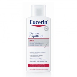 Dầu gội cho da đầu nhạy cảm Eucerin Dermo Capillaire pH5 Mild Shampoo ngăn ngừa khô da đầu (250ml)