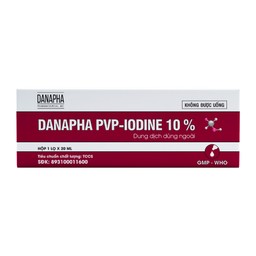 Dung dịch PVP - IODINE 10% Danapha sát trùng vết thương hoặc vết bỏng bề mặt (20ml)