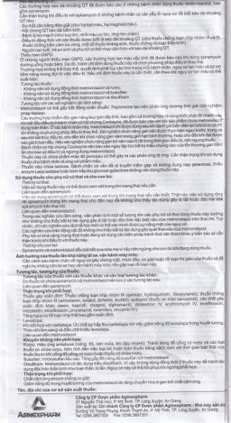 Thuốc Agimdogyl 125mg/750000IU Agimexpharm điều trị nhiễm trùng răng miệng cấp tính, mạn tính (2 vỉ x 10 viên)