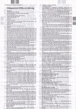 Thuốc Allopurinol 300mg Stella Pharm giảm sự hình thành acid uric, điều trị bệnh gout (10 vỉ x 10 viên)