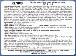 Dung dịch Bio Plus 15g Kenko bổ sung vi khuẩn có lợi cho hệ tiêu hóa, cân bằng đường ruột (10 gói)