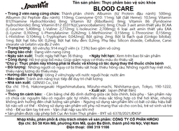 Viên uống Blood Care Jpanwell hỗ trợ bổ máu, giảm nguy cơ thiếu máu do thiếu sắt (60 viên)