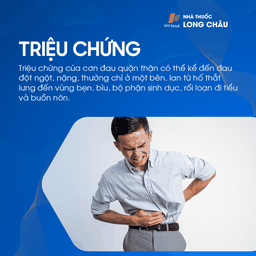 Triệu chứng đau quặn thận - Cơn đau dữ dội và kéo dài ở vùng lưng và hông