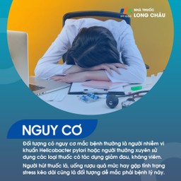 Người nhiễm vi khuẩn Helicobacter pylori có nguy cơ mắc loét dạ dày tá tràng