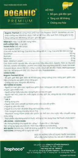 Viên bổ gan Boganic Premium Traphaco (30 viên)
