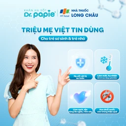 Khăn hạ sốt Dr.Papie 3M0+ Starmed (5 gói x 5 miếng) hạ nhiệt giảm sốt dùng cho trẻ từ 3 tháng tuổi