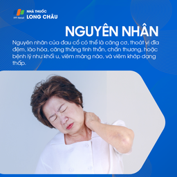 Nguyên nhân đau cổ: Đau cổ có thể do căng cơ, thoát vị đĩa đệm, lão hóa, căng thẳng tinh thần, chấn thương hoặc bệnh lý.