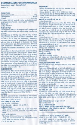 Kem bôi da Dexamethasone/Chloramphenicol điều trị chàm, vết côn trùng cắn, viêm da tiếp xúc (8g)