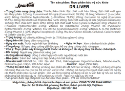 Viên uống bổ gan tăng cường giải độc gan Dr. Liver Jpanwell (60 viên)