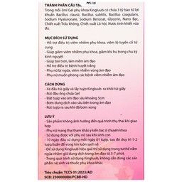 Gel phụ khoa Kingluub (5 tuýp x 3ml) hỗ trợ điều trị, giảm viêm nhiễm, bôi trơn, làm mềm vùng âm đạo 