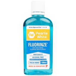 Nước súc miệng Pearlie White Fluorinze Anti-Bacterial Fluoride (100ml)