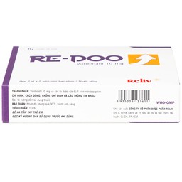 Thuốc Re-Doo 10mg Reliv điều trị rối loạn chức năng cương dương (2 vỉ x 2 viên)