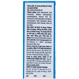 Nhỏ mắt Hycob 10ml giúp bôi trơn, tạo độ ẩm, giảm khô và mỏi mắt