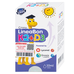 Dung dịch LineaBon K2+D3 ErgoPharm hỗ trợ bổ sung Vitamin (10ml)