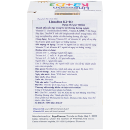 Dung dịch LineaBon K2+D3 ErgoPharm hỗ trợ bổ sung Vitamin (10ml)
