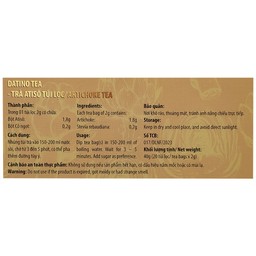 Trà Thảo Mộc Atiso Datino Premium Tea (20 túi lọc x 2g)