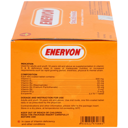 Thuốc Enervon United điều trị thiếu Vitamin C và B (10 vỉ x 10 viên)