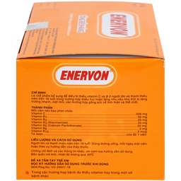 Thuốc Enervon United điều trị thiếu Vitamin C và B (10 vỉ x 10 viên)
