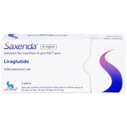 Dung dịch tiêm Saxenda 6mg/ml Novo Nordisk hỗ trợ cho chế độ ăn giảm calo (3 cây)