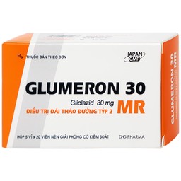 Thuốc Glumeron 30 MR DHG điều trị bệnh đái tháo đường típ 2 (5 vỉ x 20 viên)