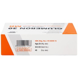 Thuốc Glumeron 30 MR DHG điều trị bệnh đái tháo đường típ 2 (5 vỉ x 20 viên)