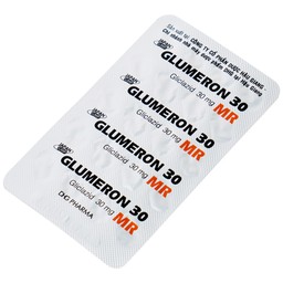 Thuốc Glumeron 30 MR DHG điều trị bệnh đái tháo đường típ 2 (5 vỉ x 20 viên)