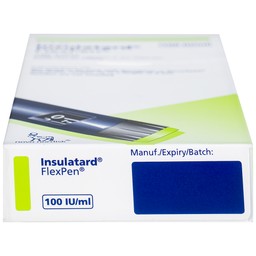 Bút tiêm Insulatard FlexPen 100IU/ml Novo Nordisk điều trị bệnh đái tháo đường (5 cây)