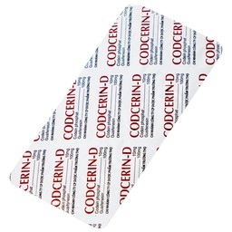 Thuốc CODCERIN-D Trường Thọ điều trị triệu chứng ho khan, ho có đờm, ho do dị ứng (2 vỉ x 10 viên)