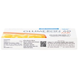 Thuốc Glumeron 60 MR DHG điều trị đái tháo đường típ 2 (2 vỉ x 15 viên)