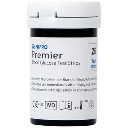 Que thử đường huyết Nipro Premier (hộp 25 que)