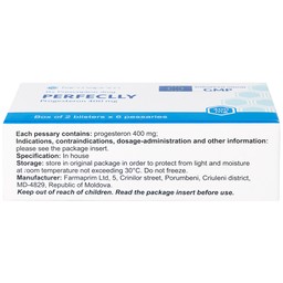 Viên đạn Perfeclly 400mg Farmaprim điều trị hội chứng tiền kinh nguyệt (2 vỉ x 6 viên)
