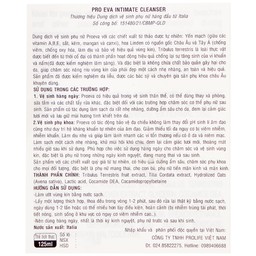 Dung dịch vệ sinh phụ nữ Proeva Intimate Cleanser dịu nhẹ, an toàn cho vùng kín (125ml)