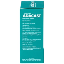 Thuốc xịt mũi Adacast Meraplion điều trị viêm mũi dị ứng, sung huyết và mất mùi, viêm mũi xoang (60 liều)