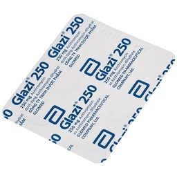 Thuốc Glazi 250 Abbott điều trị viêm xoang cấp, viêm tai giữa cấp, viêm họng, viêm amidan (2 vỉ x 6 viên)