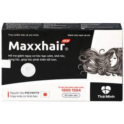 Viên uống hỗ trợ mọc tóc Maxxhair New Thái Minh (3 vỉ x 10 viên)