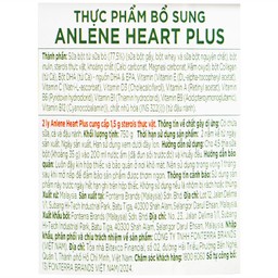 Sữa bổ sung hệ dưỡng chất dành cho sức khỏe tim mạch Anlene Heart Plus (750g)