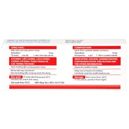 Thuốc NDP-Apixan 5mg Nadyphar hỗ trợ phòng ngừa đột quỵ, tăng huyết áp (2 vỉ x 10 viên)