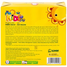 Nước Yến Sào Cao Cấp Cho Trẻ Em Nunest Kid Vị Chuối (6 hũ x 70ml)