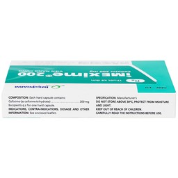 Thuốc Imexime 200 Imexpharm điều trị nhiễm khuẩn đường tiết niệu, viêm thận - bể thận (2 vỉ x 10 viên)